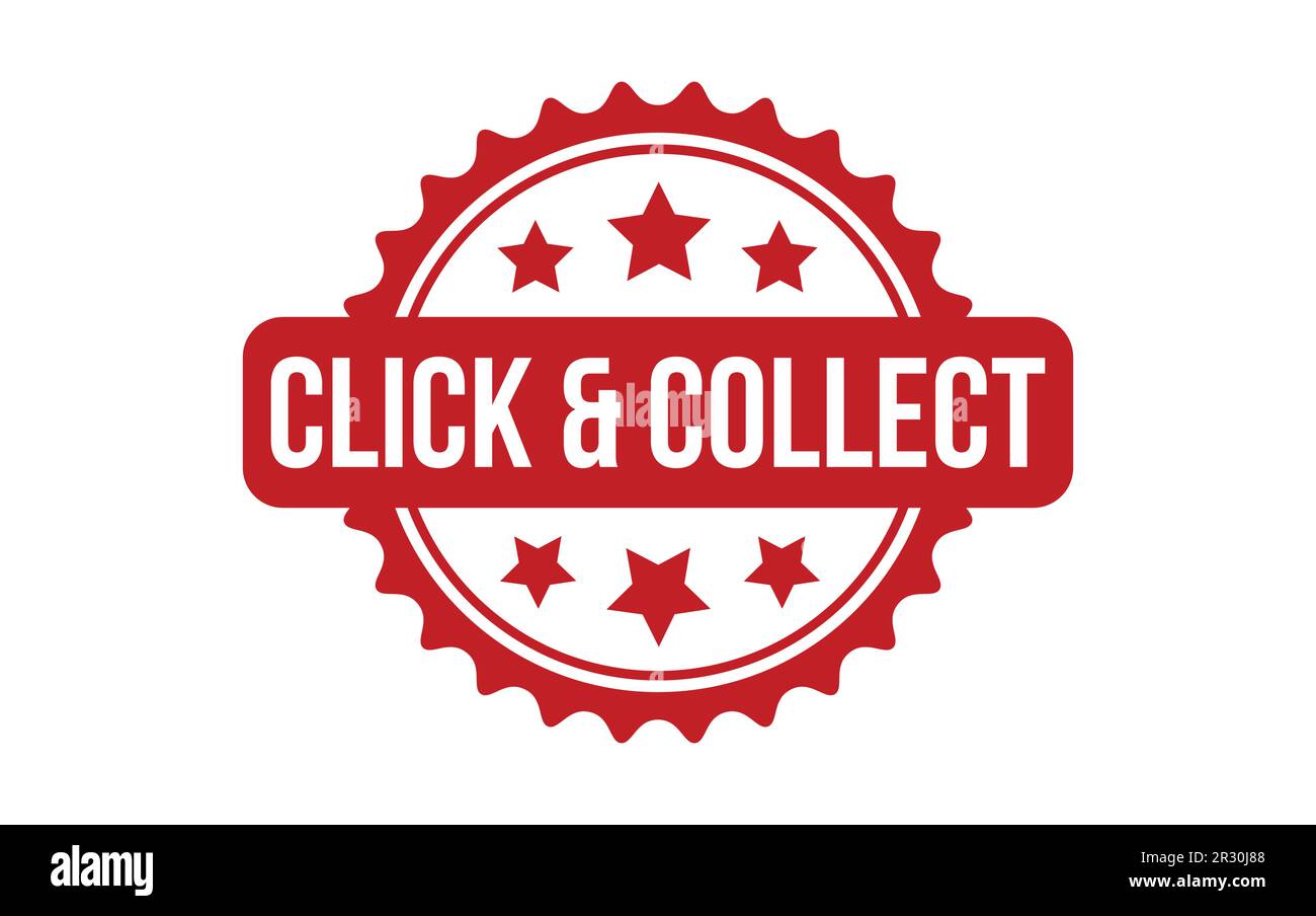 Red Click Ad Red Click & Collect Rubber Stamp Seal Vector Stock Vector Image & Art ...