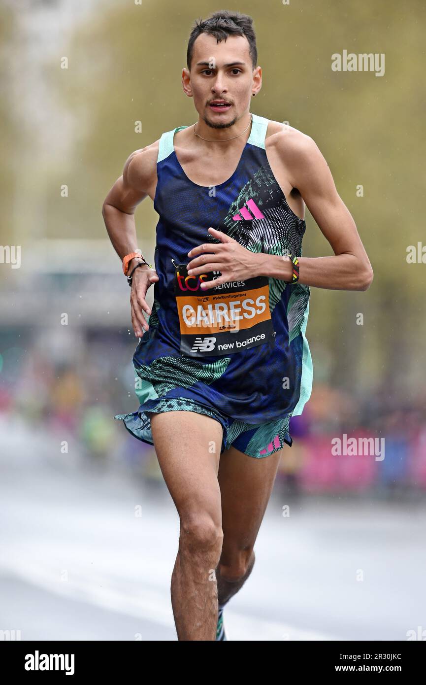 during the 43rd London Marathon, Sunday, April 23, 2023, in London, United Kingdom. (Jiro Mochizuki/Image of Sport) Stock Photo