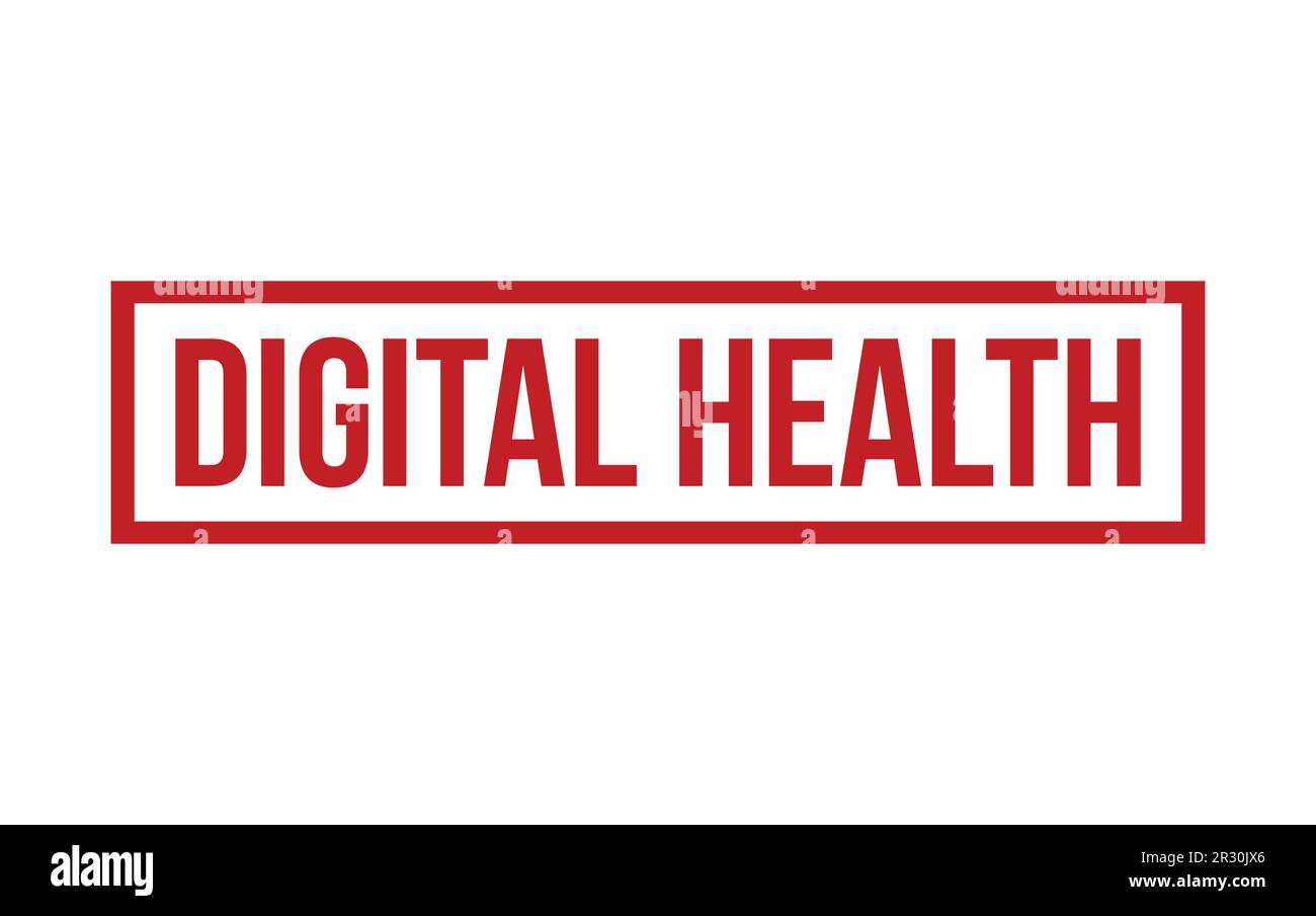 Red Digital Health Rubber Stamp Seal Vector Stock Vector Image & Art