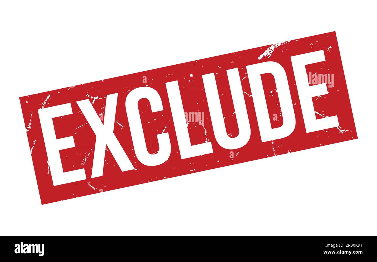 Exclude Stock Vector Images - Alamy