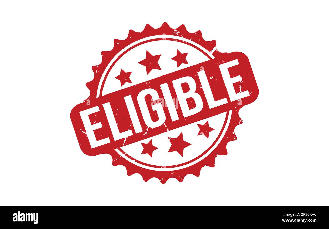 Red Eligible Rubber Stamp Seal Vector Stock Vector Image & Art - Alamy