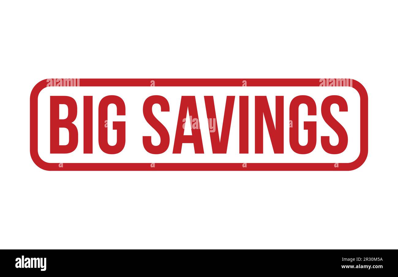 Red Big Savings Rubber Stamp Seal Vector Stock Vector Image & Art - Alamy