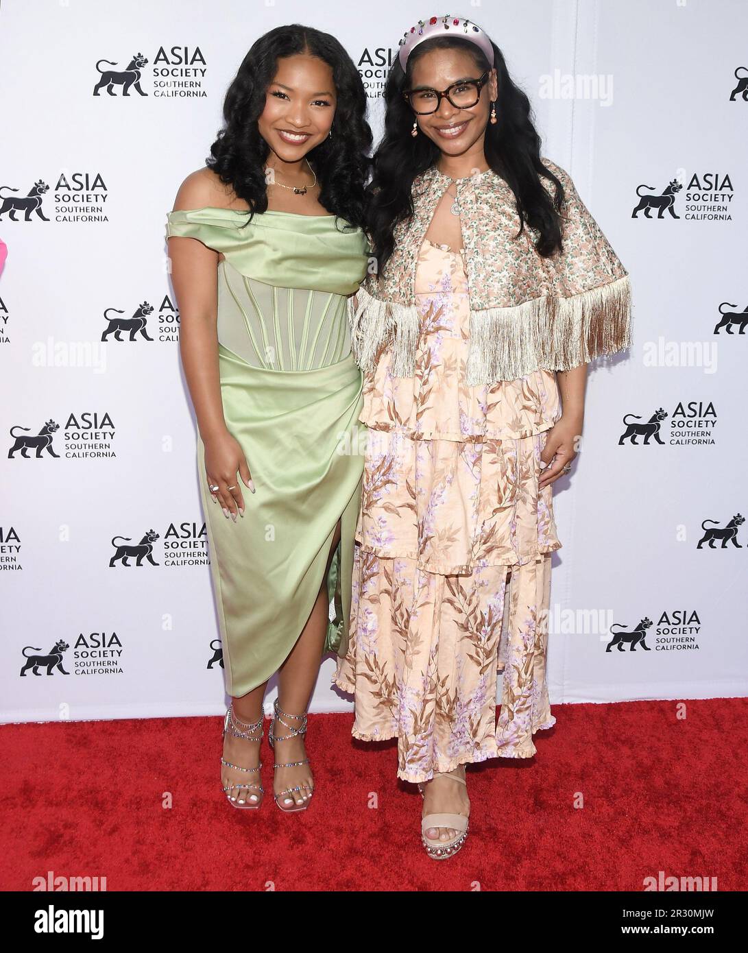 Los Angeles, USA. 21st May, 2023. (L-R) Laya DeLeon Hayes and Mom Gina