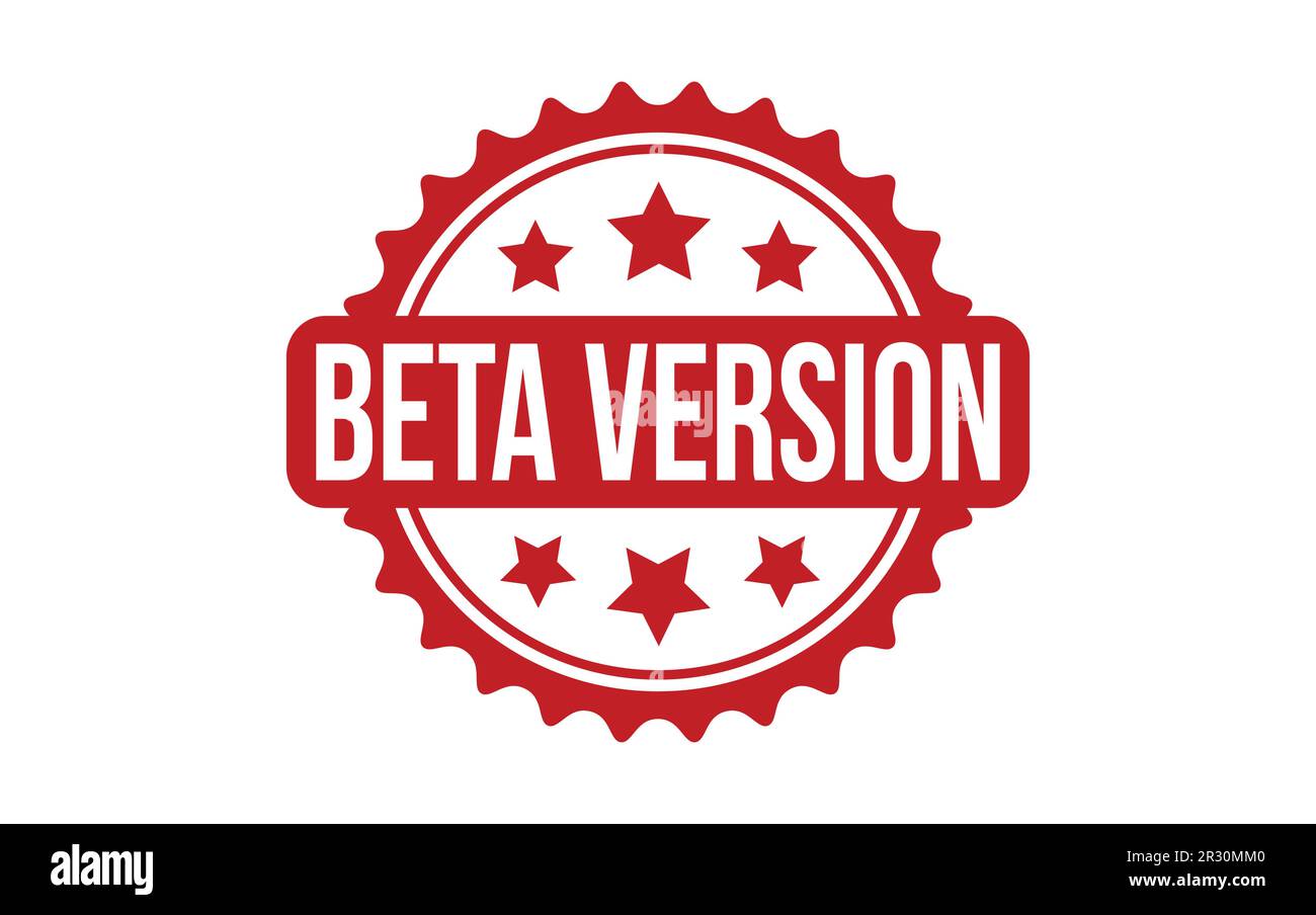 Beta Version Rubber Stamp Seal Vector Stock Vector