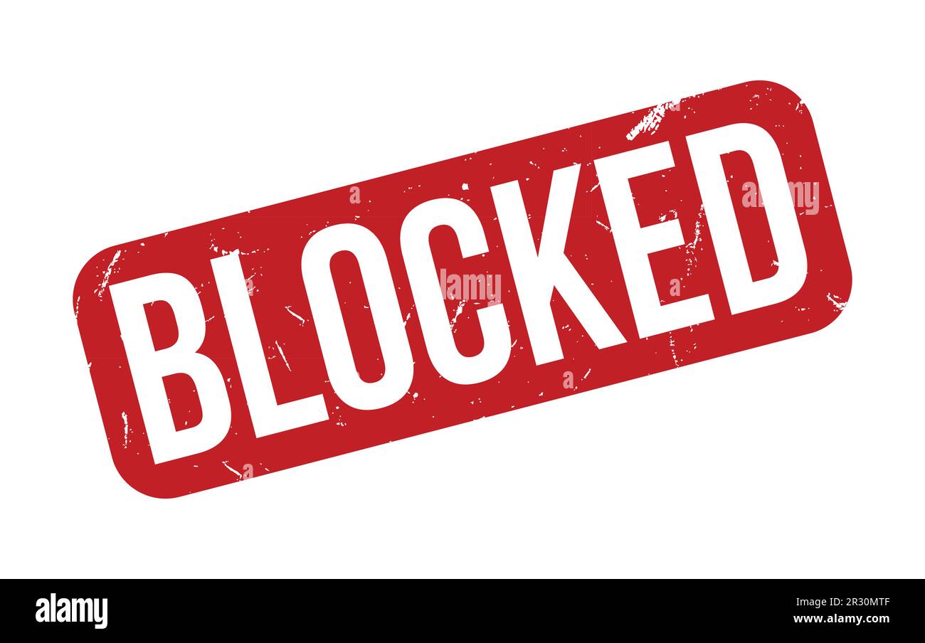 Blocked rubber grunge stamp seal vector Stock Vector Image & Art - Alamy