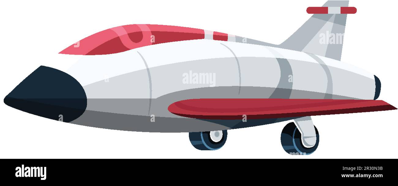 Airplane Isolated on White Background illustration Stock Vector Image ...