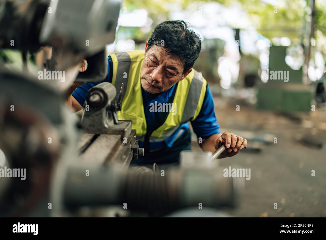 Engineering technicians use hand tools to perform regular maintenance by inspecting, testing