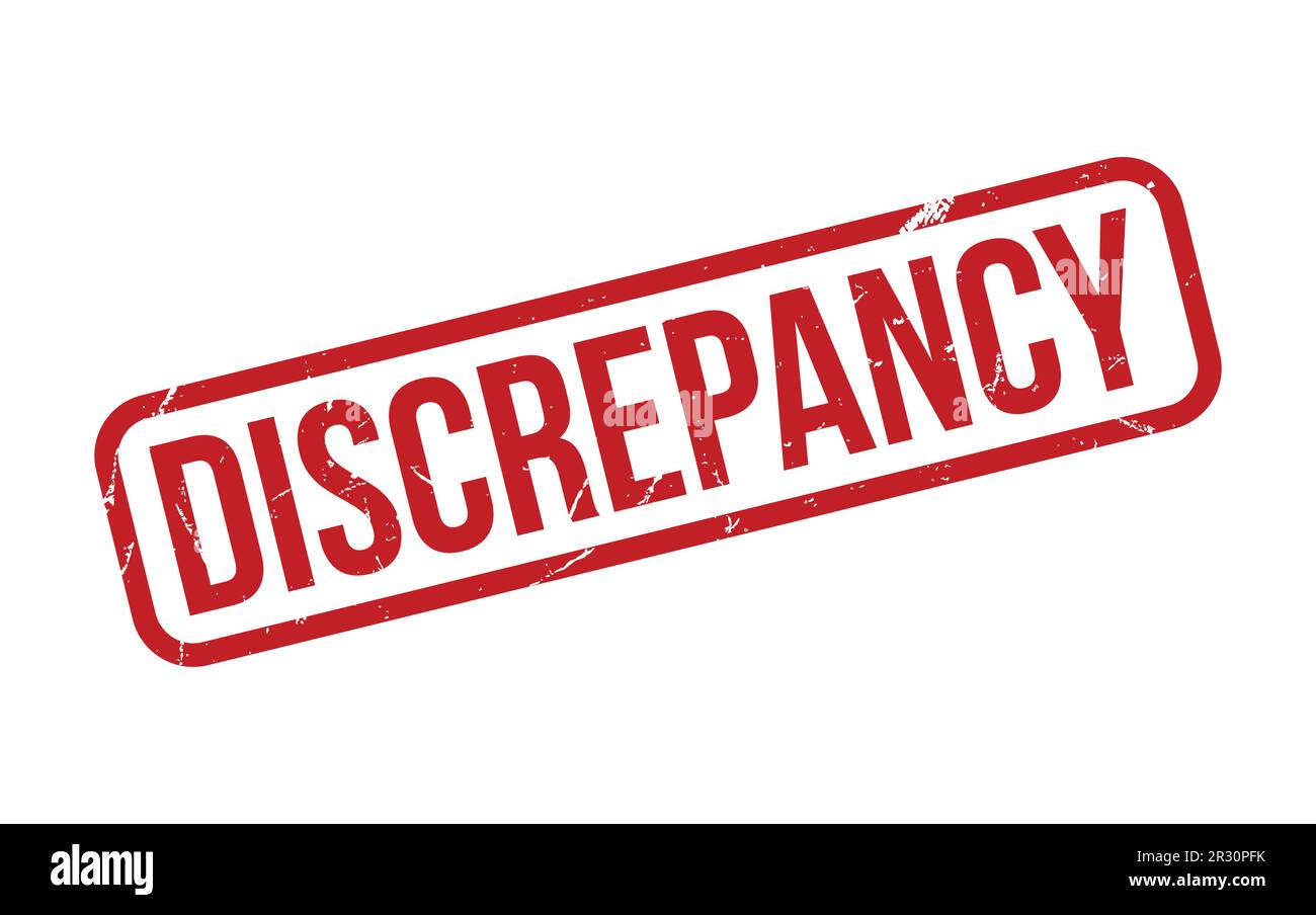 Red Discrepancy Rubber Stamp Seal Vector Stock Vector Image & Art Alamy