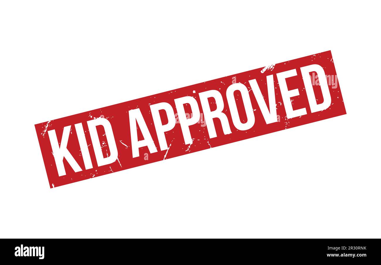 Red Kid Approved Rubber Stamp Seal Vector Stock Vector Image & Art - Alamy