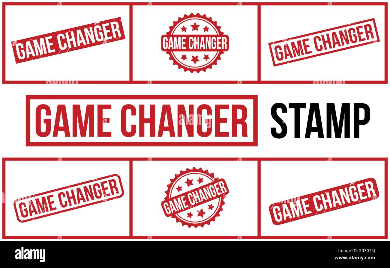 Game changer stamp Stock Vector Images Alamy