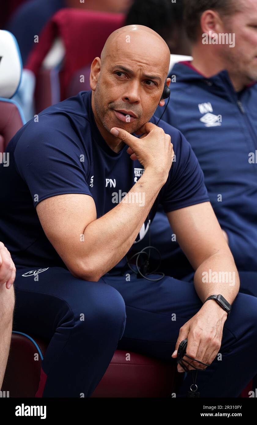 West Ham United First Team Coach Paul Nevin before the Premier League match  at the London Stadium. Picture date: Sunday May 21, 2023 Stock Photo - Alamy