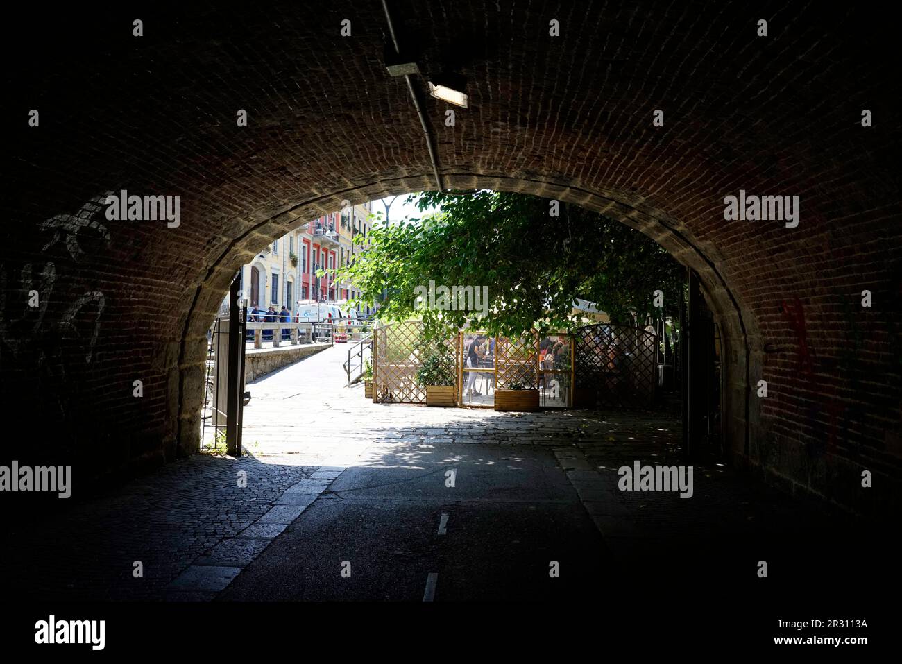 Old Ponte delle Gabelle, taxes bridge, Milan, Lombardy, Italy, Europe