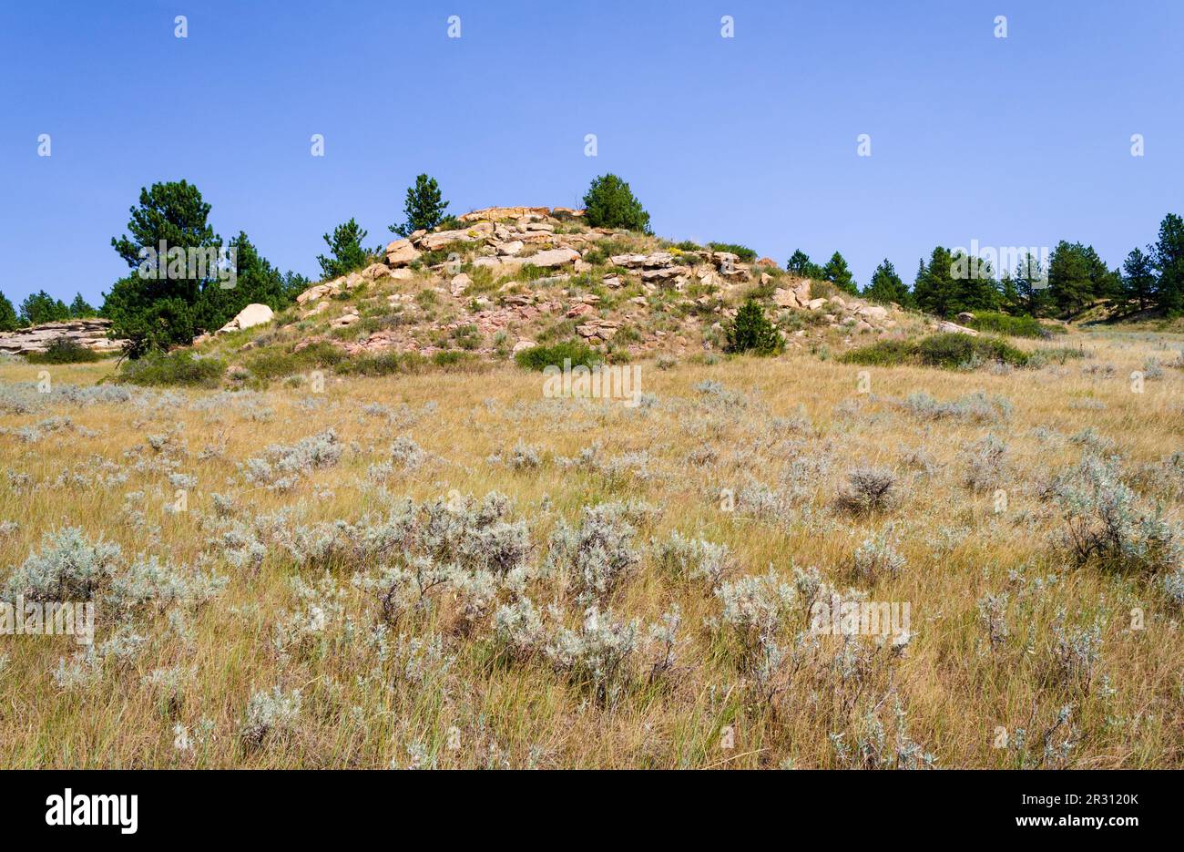 Rosebud Battlefield State Park in Big Horn County, Montana Stock Photo