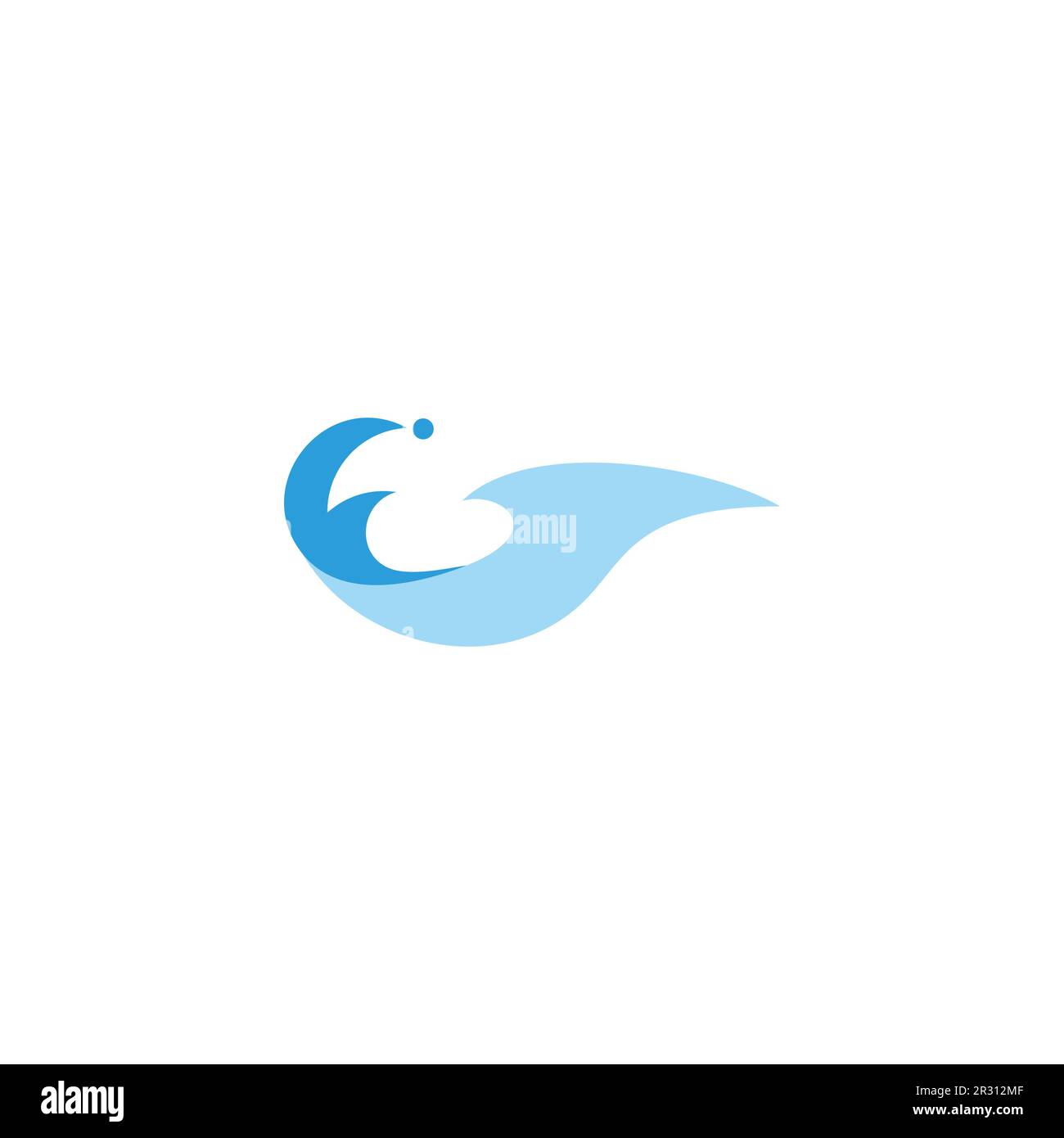 water splash 3d colorful logo vector Stock Vector