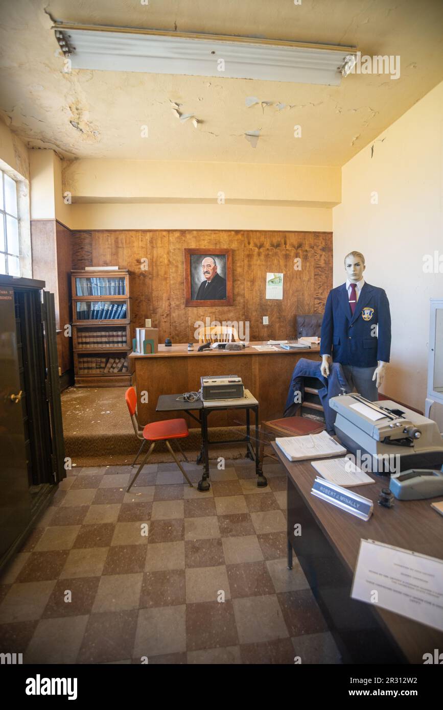Old Montana Prison & Auto Museum Complex, Museum in Deer Lodge, Montana Stock Photo Alamy