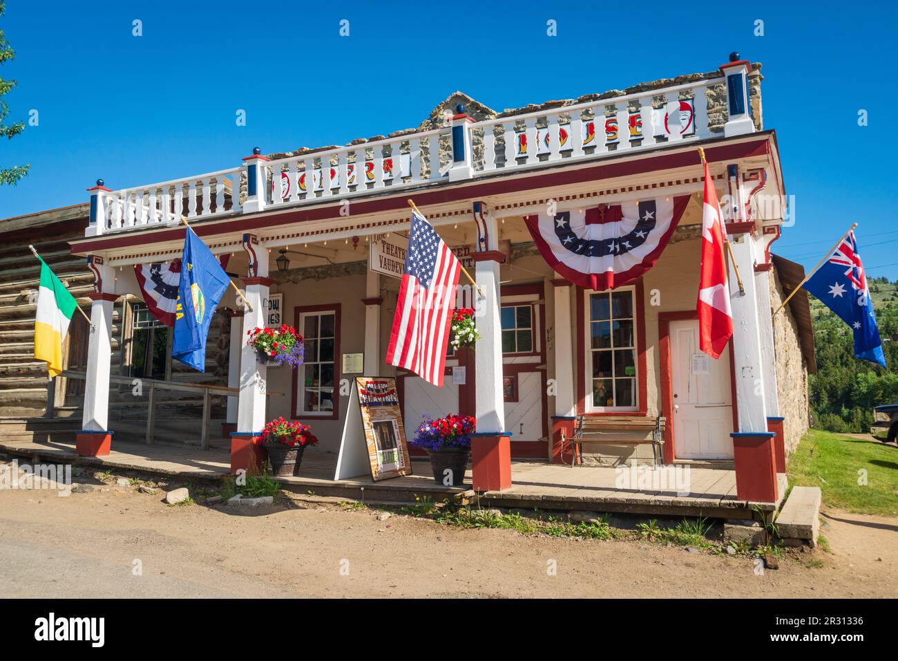 Virginia City, National Historic Landmark District Stock Photo