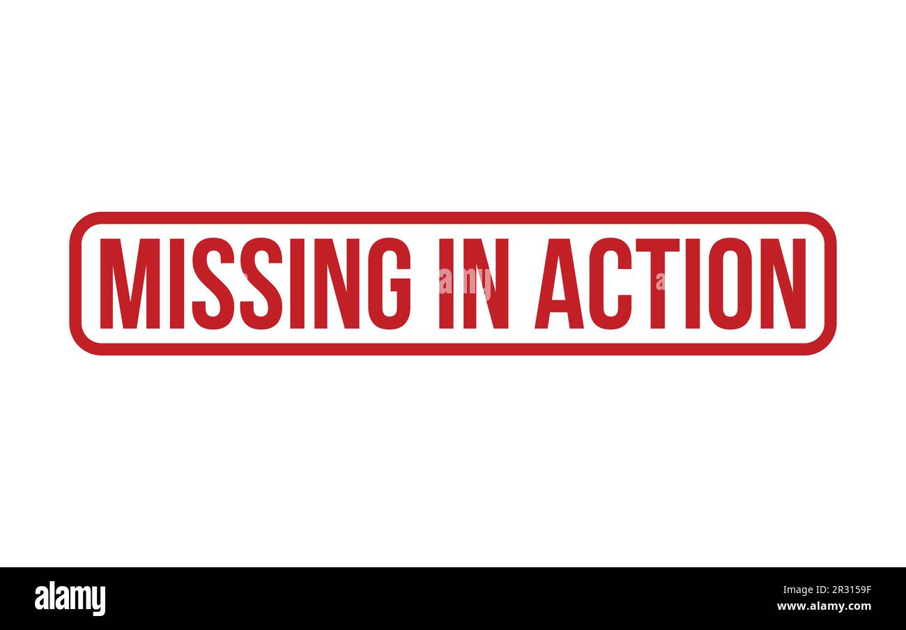 Red Missing In Action Rubber Stamp Seal Vector Stock Vector Image & Art
