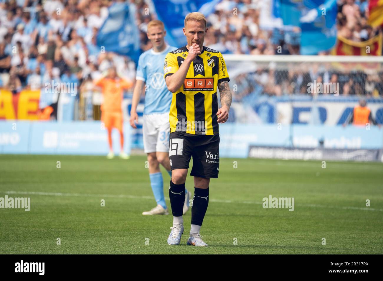 Malmoe, Sweden. 21st May, 2023. Mikkel Rygaard (18) of BK Hacken seen  during the Allsvenskan match between Malmoe FF and BK Hacken at Eleda  Stadion in Malmoe. (Photo Credit: Gonzales Photo/Alamy Live