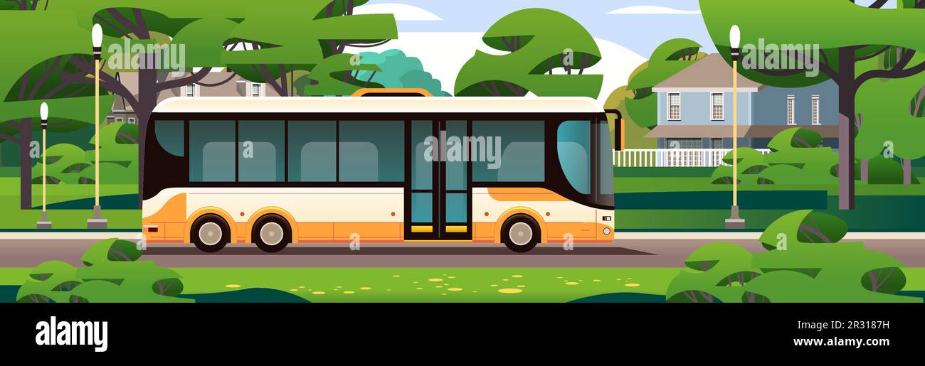 city bus vehicle modern public transport urban and countryside traffic