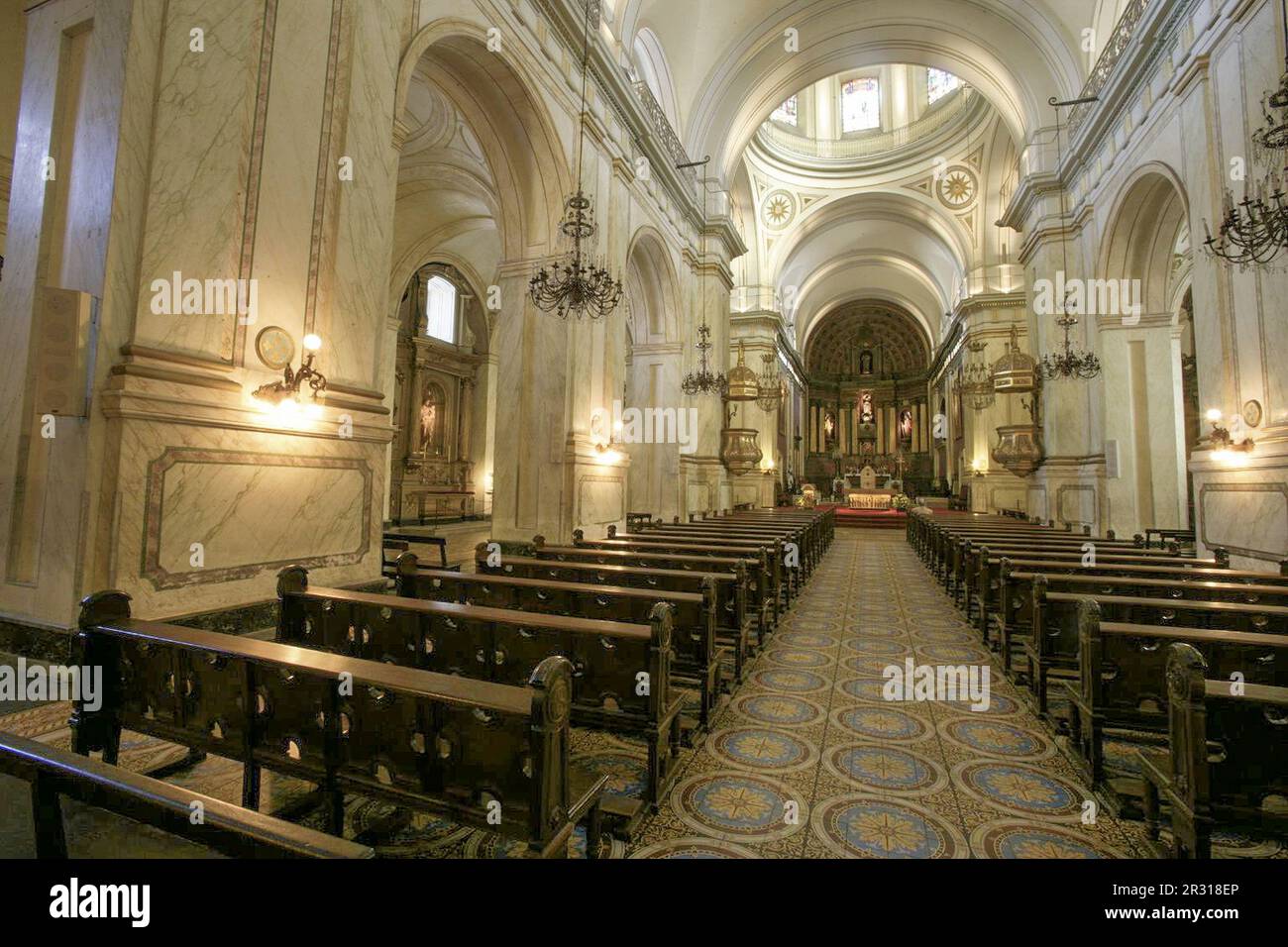 The Metropolitan Catholic Cathedral, Mondevideo, Uruguay, South Stock Photo