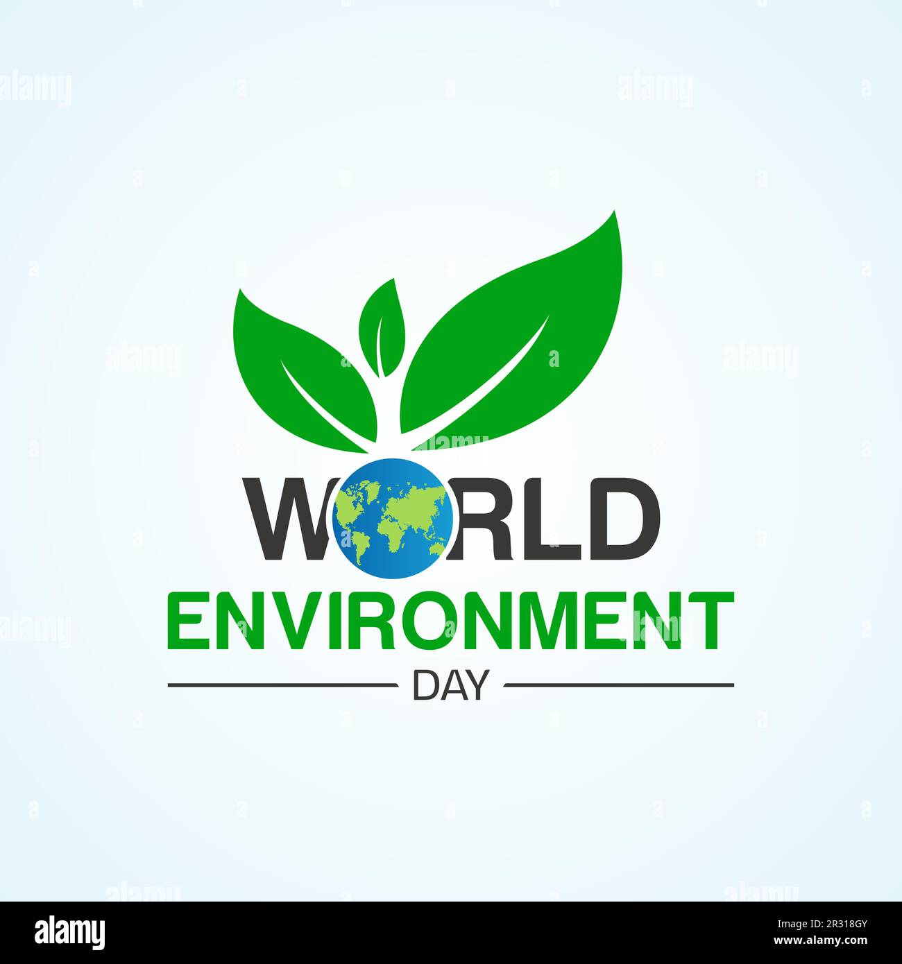 World environment day is observed every year in june 5. Vector template for banner, greeting card, poster with background. Vector illustration. Stock Vector