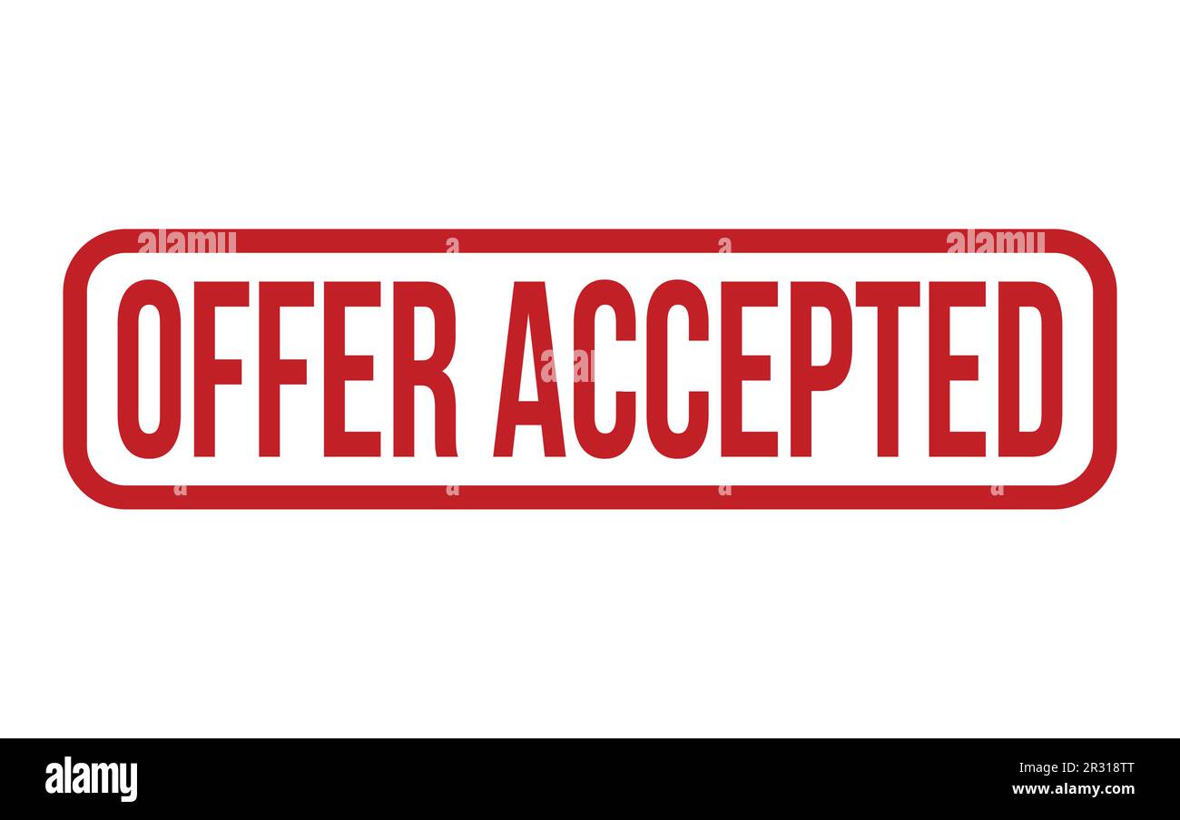 Offer Accepted Rubber Stamp Seal Vector Stock Vector Image & Art Alamy