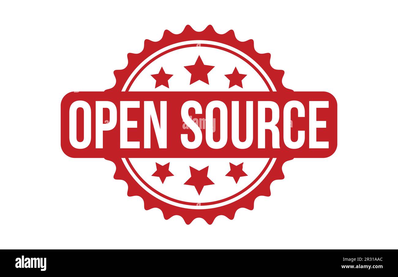 Open Source rubber grunge stamp set vector Stock Vector