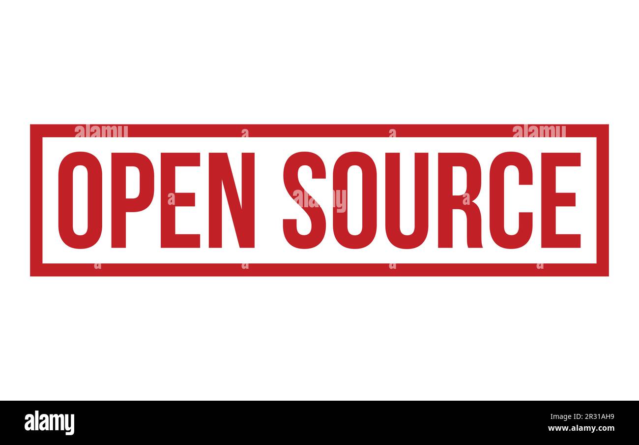 Open Source Rubber Stamp Seal Vector Stock Vector