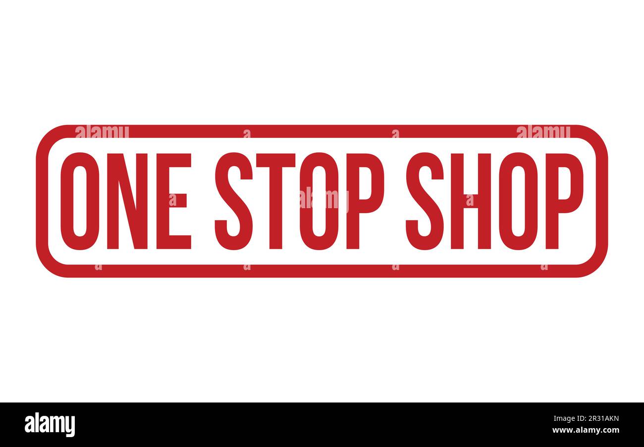 One Stop Shop Rubber Stamp Seal Vector Stock Vector Image & Art Alamy