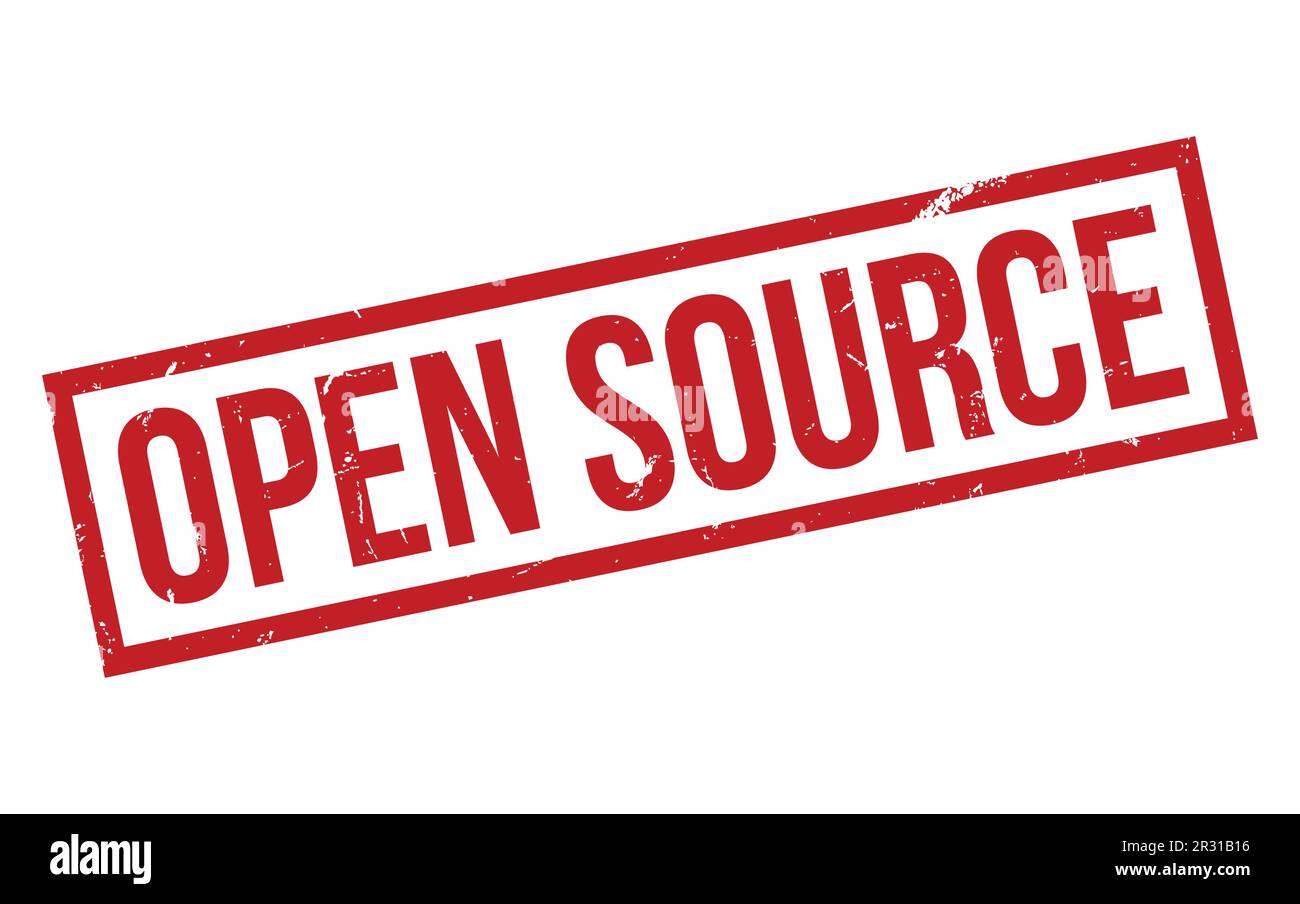 Open Source Rubber Stamp Seal Vector Stock Vector