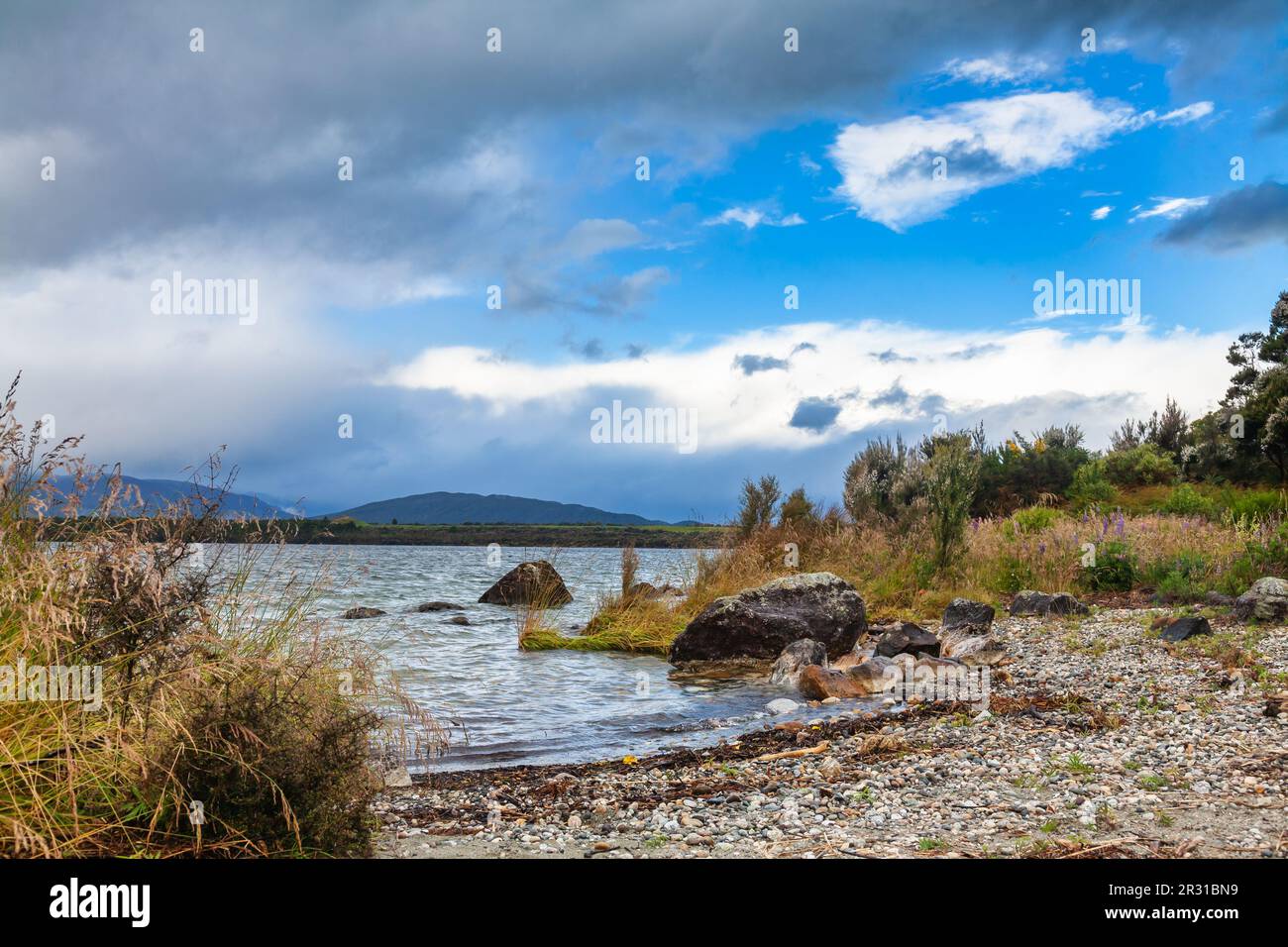 New zealand lake manapouri in hi-res stock photography and images - Alamy