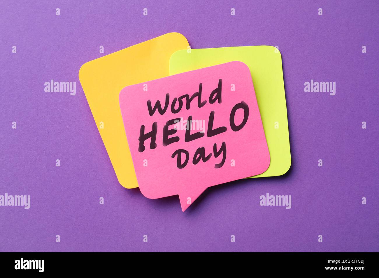 Purple paper purple notepaper hi-res stock photography and images - Alamy