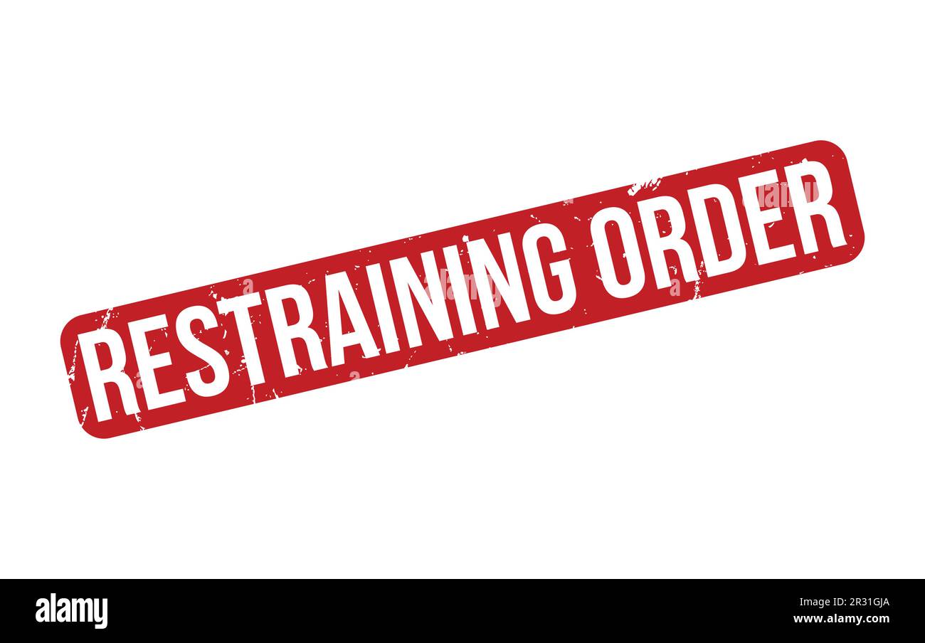 Restraining Order Rubber Stamp Seal Vector Stock Vector