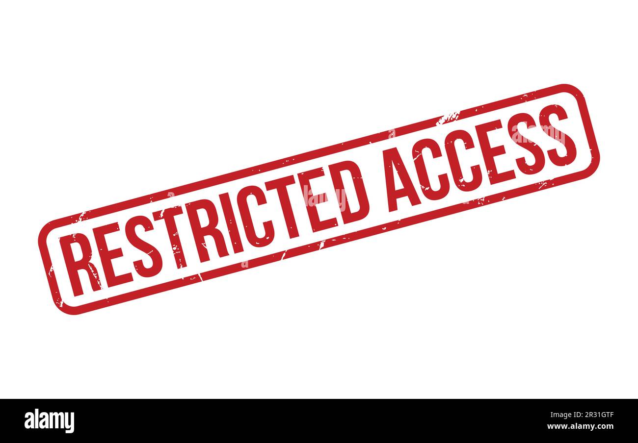Restricted Access Rubber Stamp Seal Vector Stock Vector Image & Art Alamy