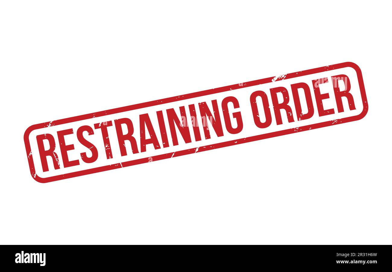 Restraining Order Rubber Stamp Seal Vector Stock Vector