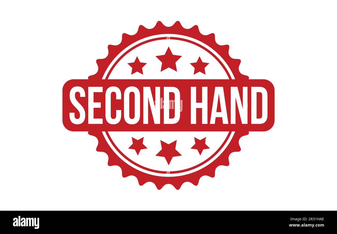 Second Hand Rubber Stamp Seal Vector Stock Vector