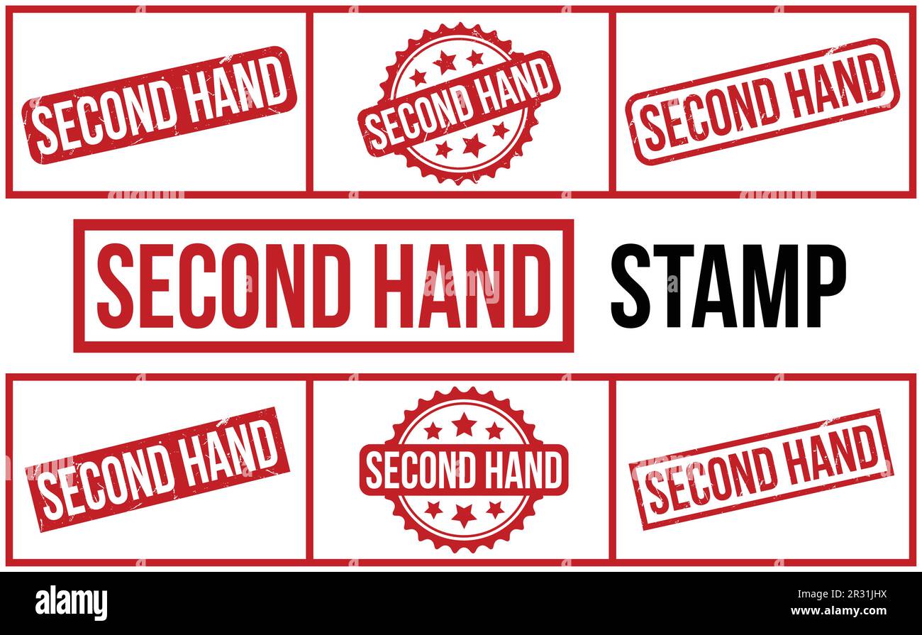 Second Hand Rubber Stamp set Vector Stock Vector Image & Art Alamy