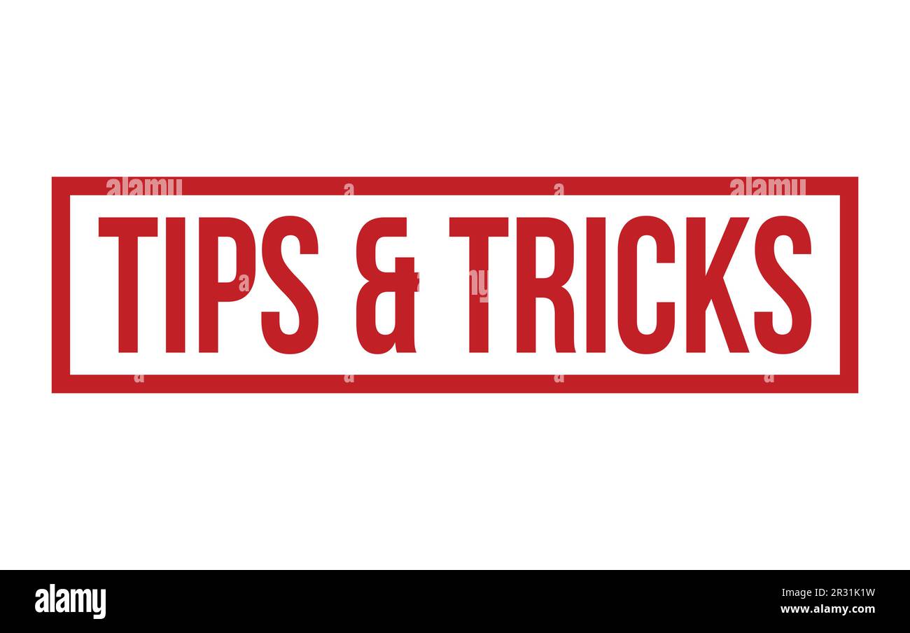 Tips & Tricks Rubber Stamp Seal Vector Stock Vector