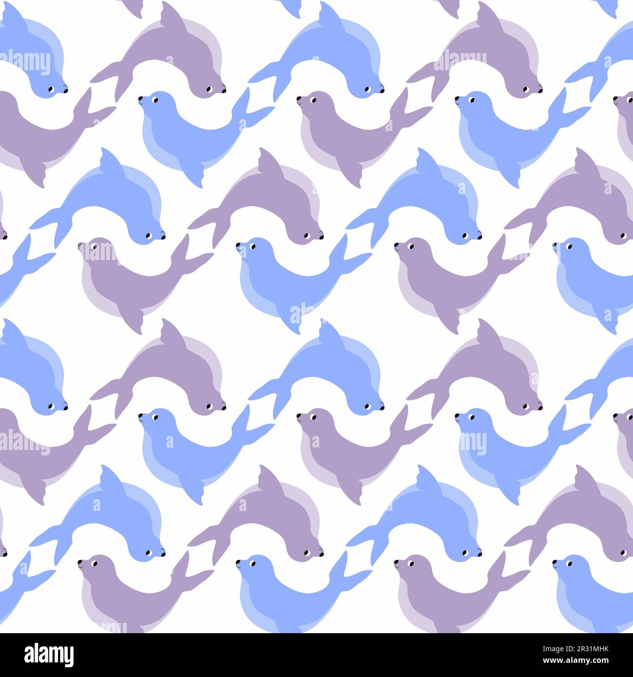 Vector seamless pattern with seal.Underwater cartoon creatures.Marine  background.Cute ocean pattern for fabric, childrens  clothing,textiles,wrapping Stock Vector Image \u0026 Art - Alamy, image size:1300x1390