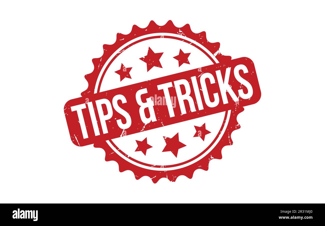 Tips & Tricks Rubber Stamp Seal Vector Stock Vector