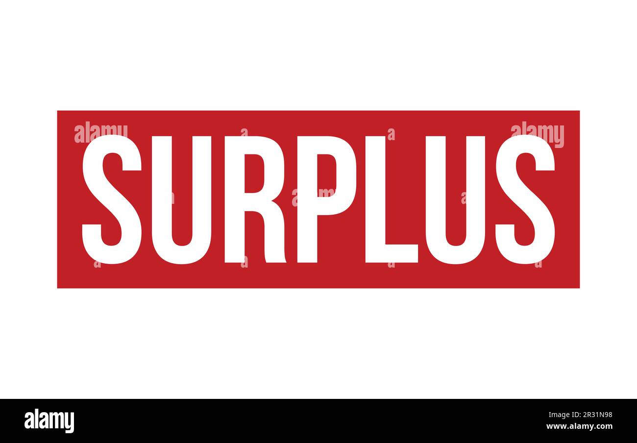 Red Surplus Rubber Stamp Seal Vector Stock Vector Image & Art - Alamy
