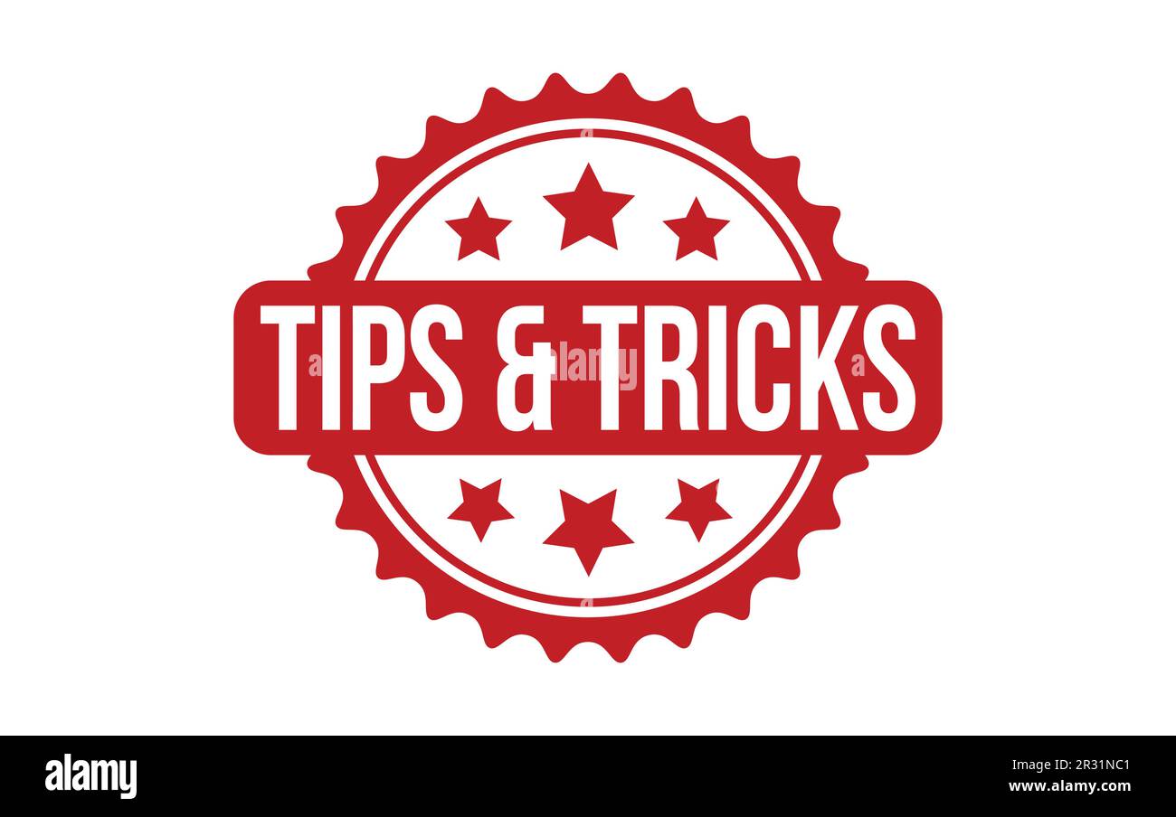 Tips & Tricks Rubber Stamp Seal Vector Stock Vector
