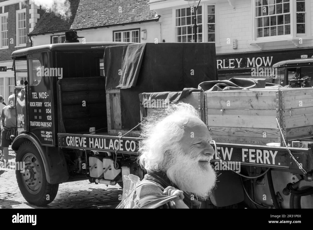 Sentinel Steam lorry at the Faversham Festival of Transport 2023. Faversham Kent UK Stock Photo