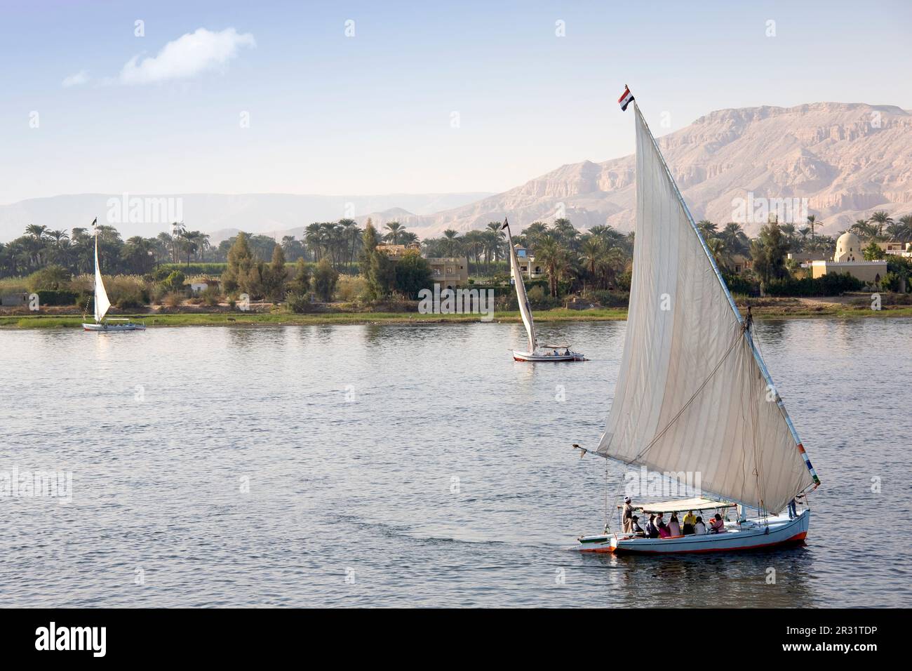 Feluccas on the Nile Stock Photo