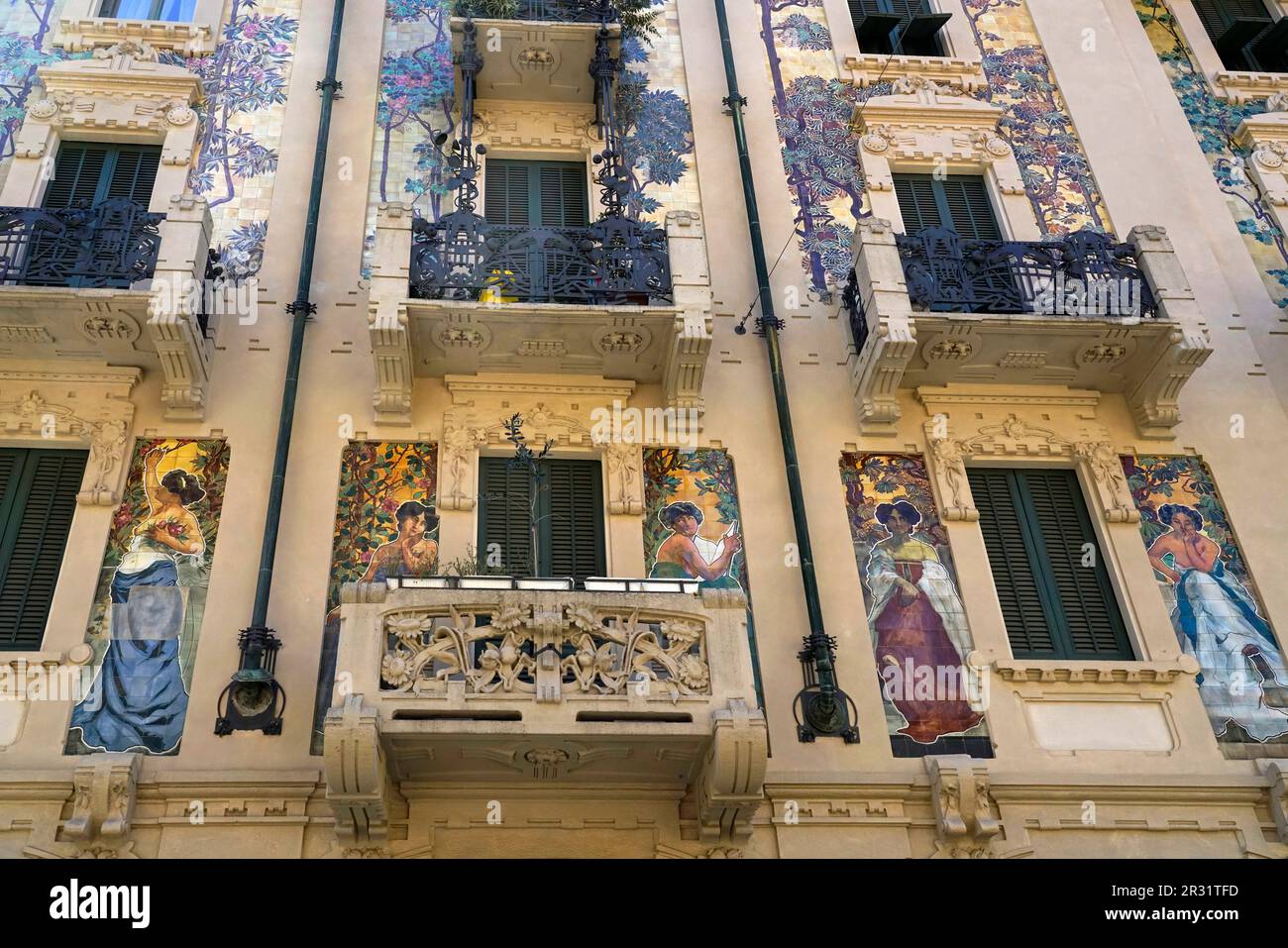 Italian Liberty architecture in Milan, Casa Galimberti building, Via