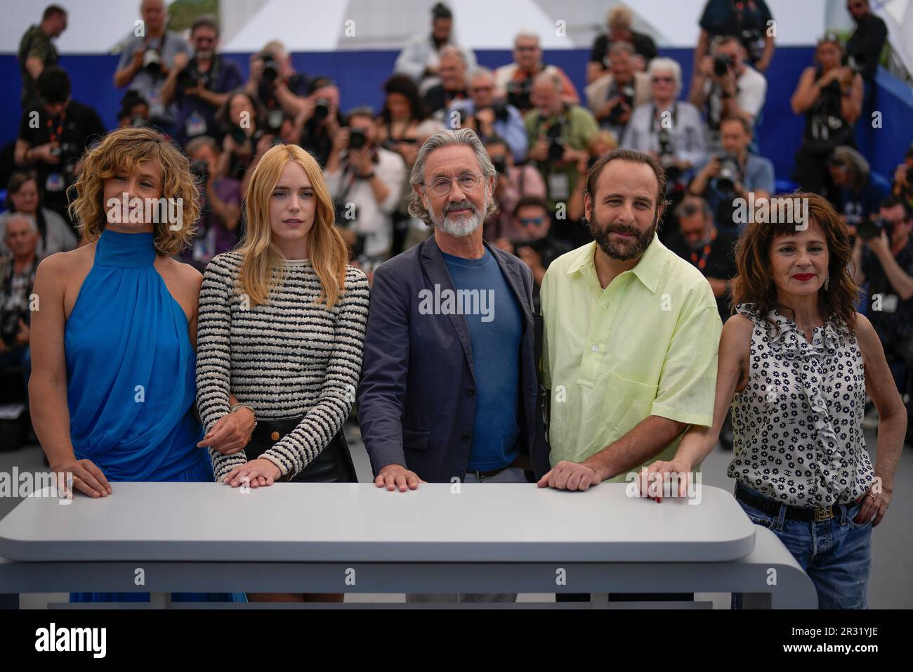 Cecile de France, from left, Stacy Martin, director Martin Provost