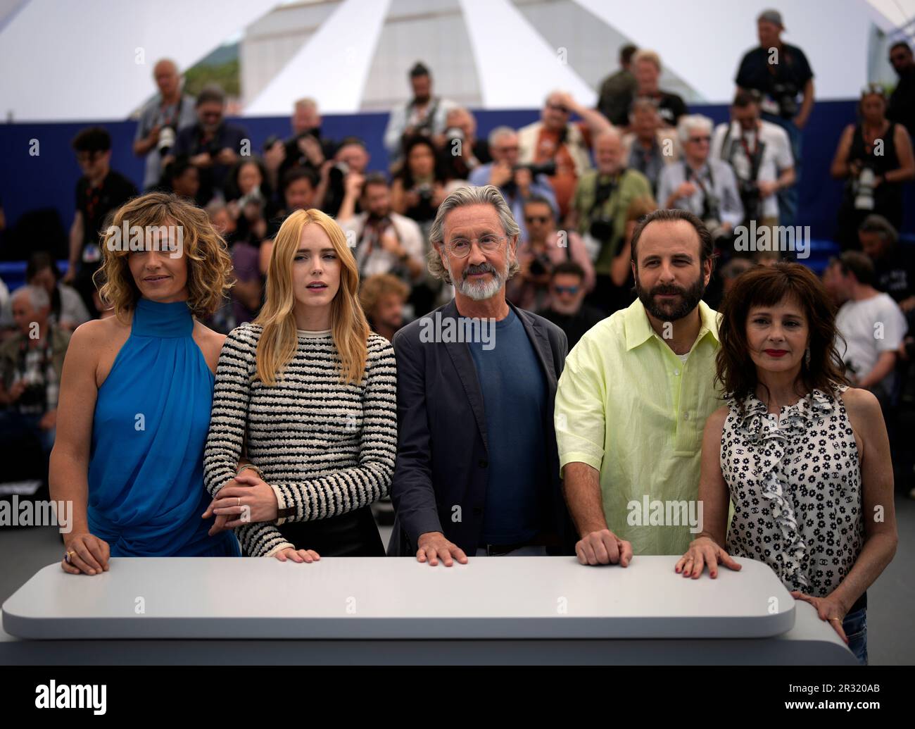 Cecile de France, from left, Stacy Martin, director Martin Provost