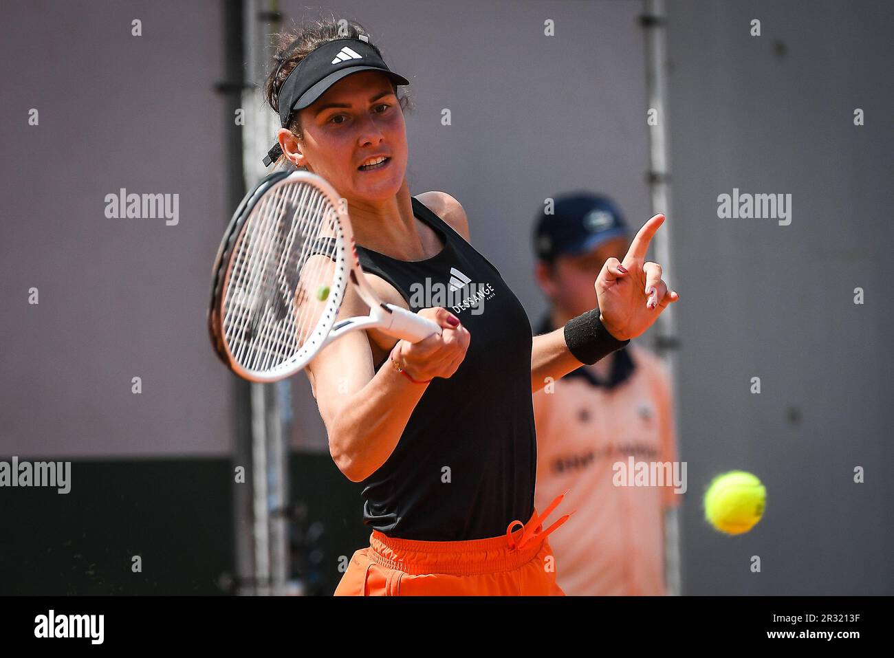 Audrey ALBIE of France during the first qualifying day of Roland-Garros  2023, Grand Slam tennis