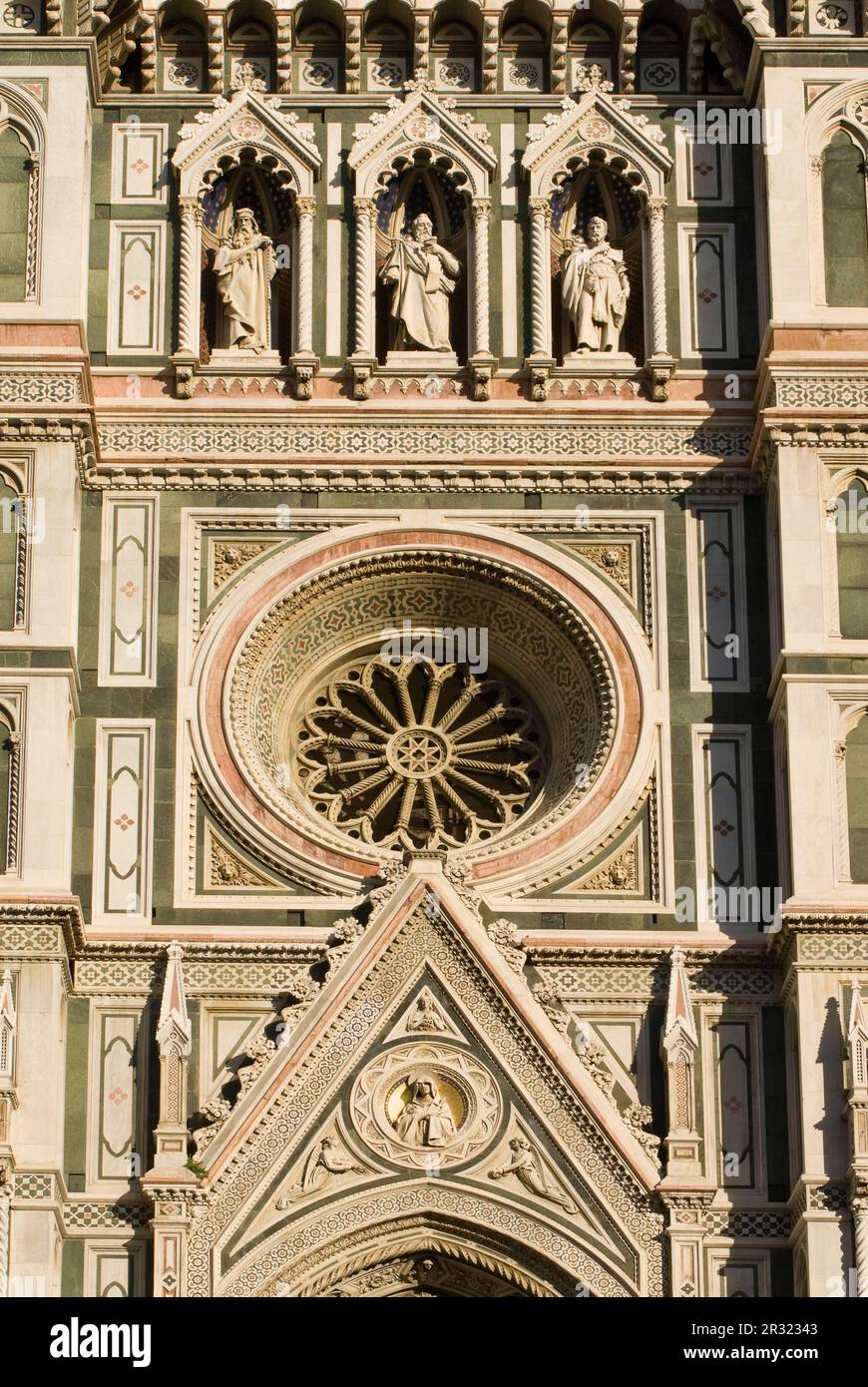Detailansicht Kathedrale Santa Maria del Fiore in Florenz Stock Photo