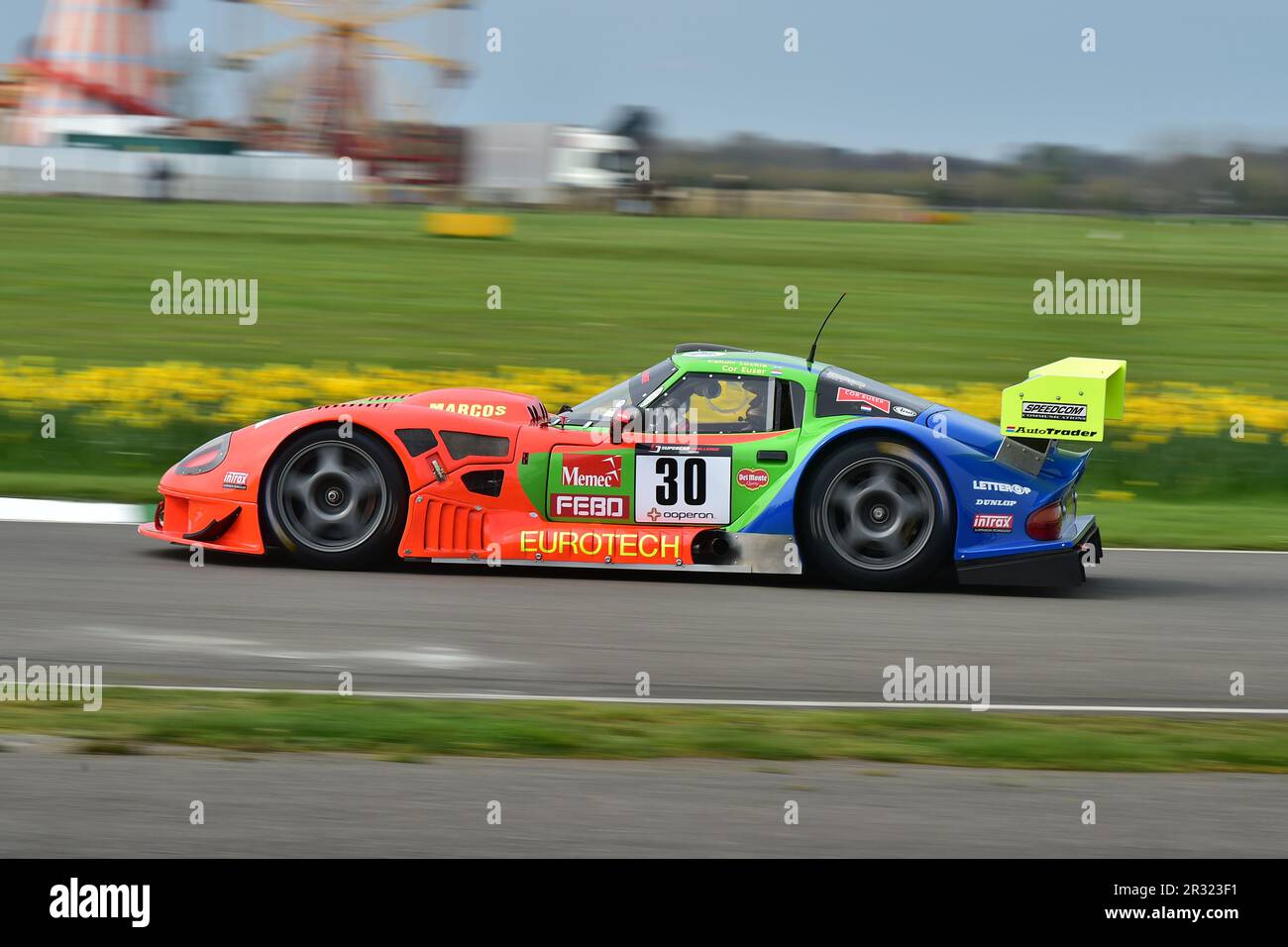 Cor Euser, Marcos Mantara LM600 EVO, GT1 Demonstration, on track a